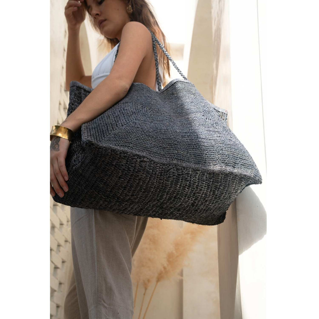 Clipa (XXL) Raffia Beach Tote Bag - Dealqueen