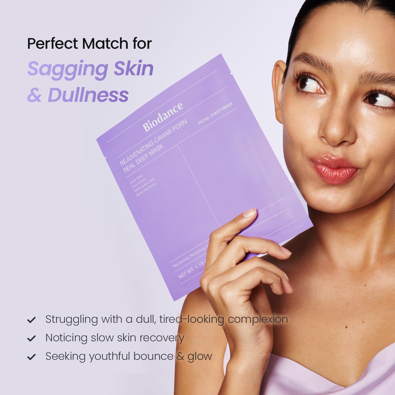 BIODANCE Bio - Collagen Real Deep Mask, Hydrating Overnight Hydrogel Face Mask, Pore Minimizing, Elasticity, Plumping, Travel Essentials & Self Care Gifts for Women, Korean Skin Care | 1.19oz(34g) x 4ea - Dealqueen