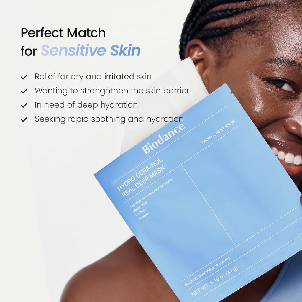 BIODANCE Bio - Collagen Real Deep Mask, Hydrating Overnight Hydrogel Face Mask, Pore Minimizing, Elasticity, Plumping, Travel Essentials & Self Care Gifts for Women, Korean Skin Care | 1.19oz(34g) x 4ea - Dealqueen