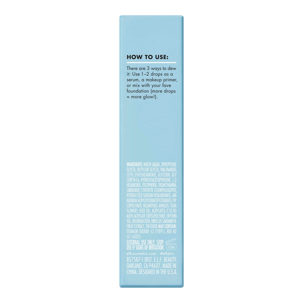 e.l.f. SKIN Holy Hydration! Thirst Burst Drops, Serum For A Radiant Complexion Instantly & Over Time, Made With Hyaluronic Acid, Vegan & Cruelty - Free - Dealqueen