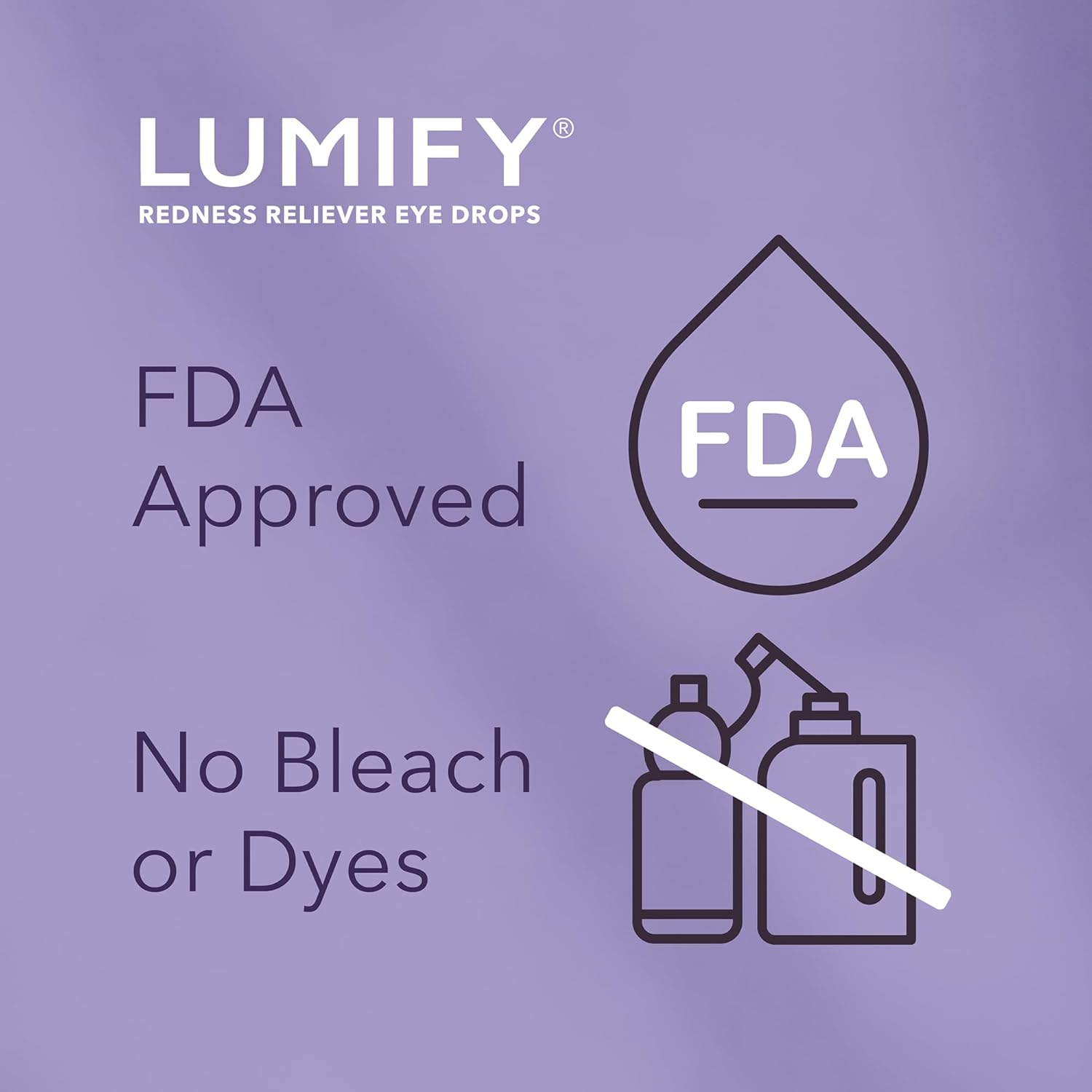 LUMIFY Eye Drops for Red Eyes, Redness Reliever for Brighter Looking Eyes, Works in 1 Minute & Lasts Up to 8 Hours, Eye Drops, 0.08 Fl Oz (2.5 mL) - Dealqueen