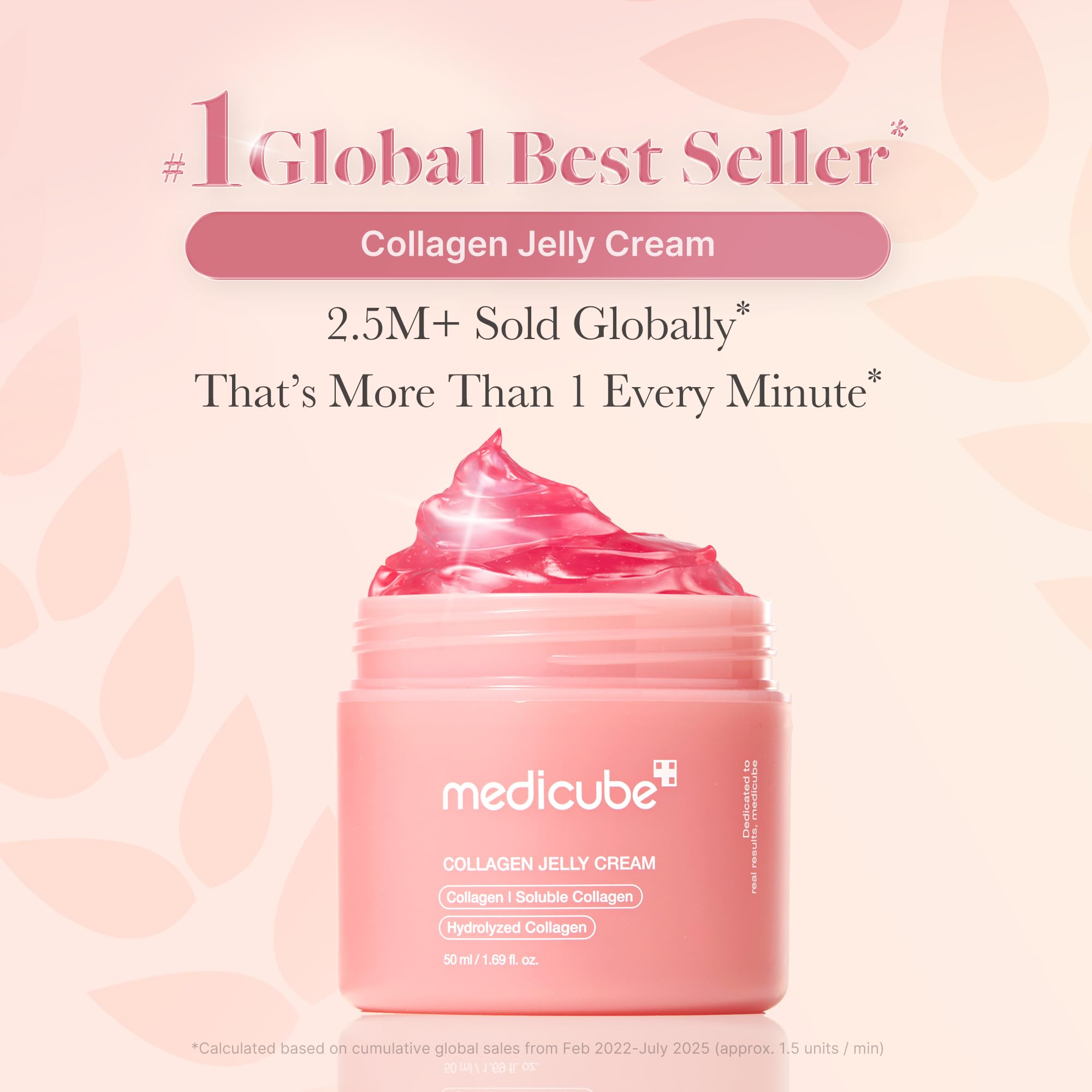medicube Collagen Jelly Cream - Niacinamide & Freeze - Dried Hydrolyzed Collagen - Boosts skin's barrier hydration and gives 24h Glow & Lifted Look - Korean skincare (1.69 Fl Oz (Pack of 1)) - Dealqueen