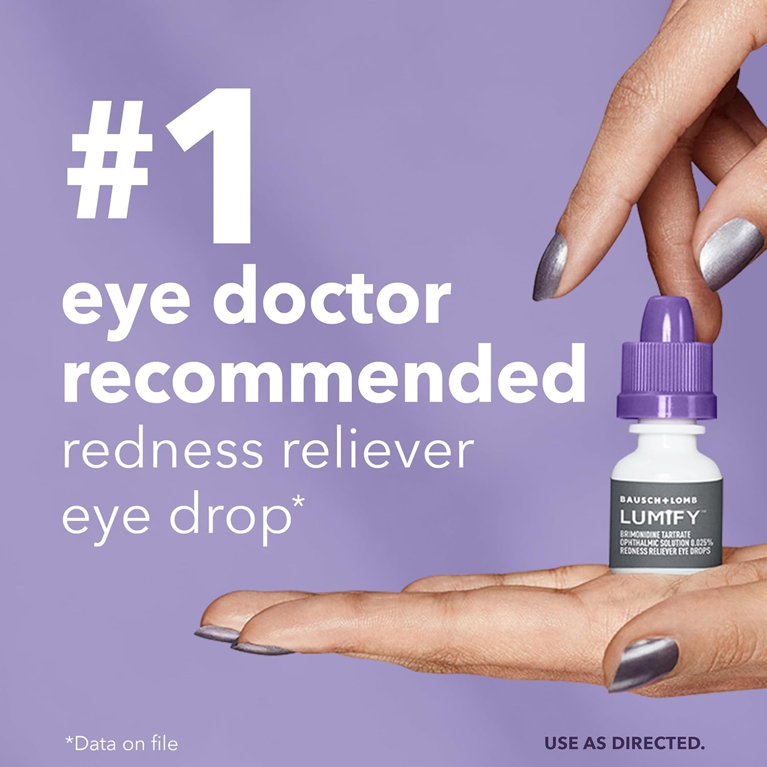 LUMIFY Eye Drops for Red Eyes, Redness Reliever for Brighter Looking Eyes, Works in 1 Minute & Lasts Up to 8 Hours, Eye Drops, 0.08 Fl Oz (2.5 mL) - Dealqueen