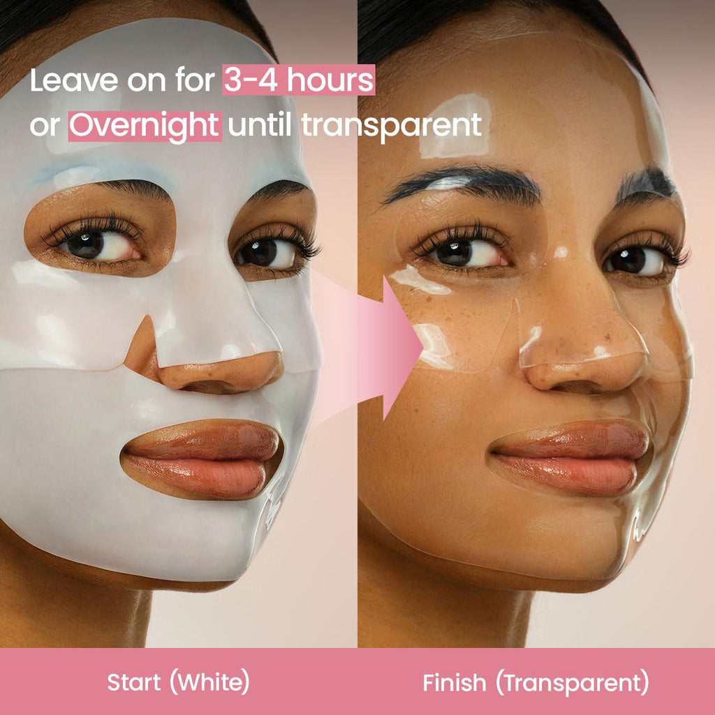 BIODANCE Bio - Collagen Real Deep Mask, Hydrating Overnight Hydrogel Face Mask, Pore Minimizing, Elasticity, Plumping, Travel Essentials & Self Care Gifts for Women, Korean Skin Care | 1.19oz(34g) x 4ea - Dealqueen