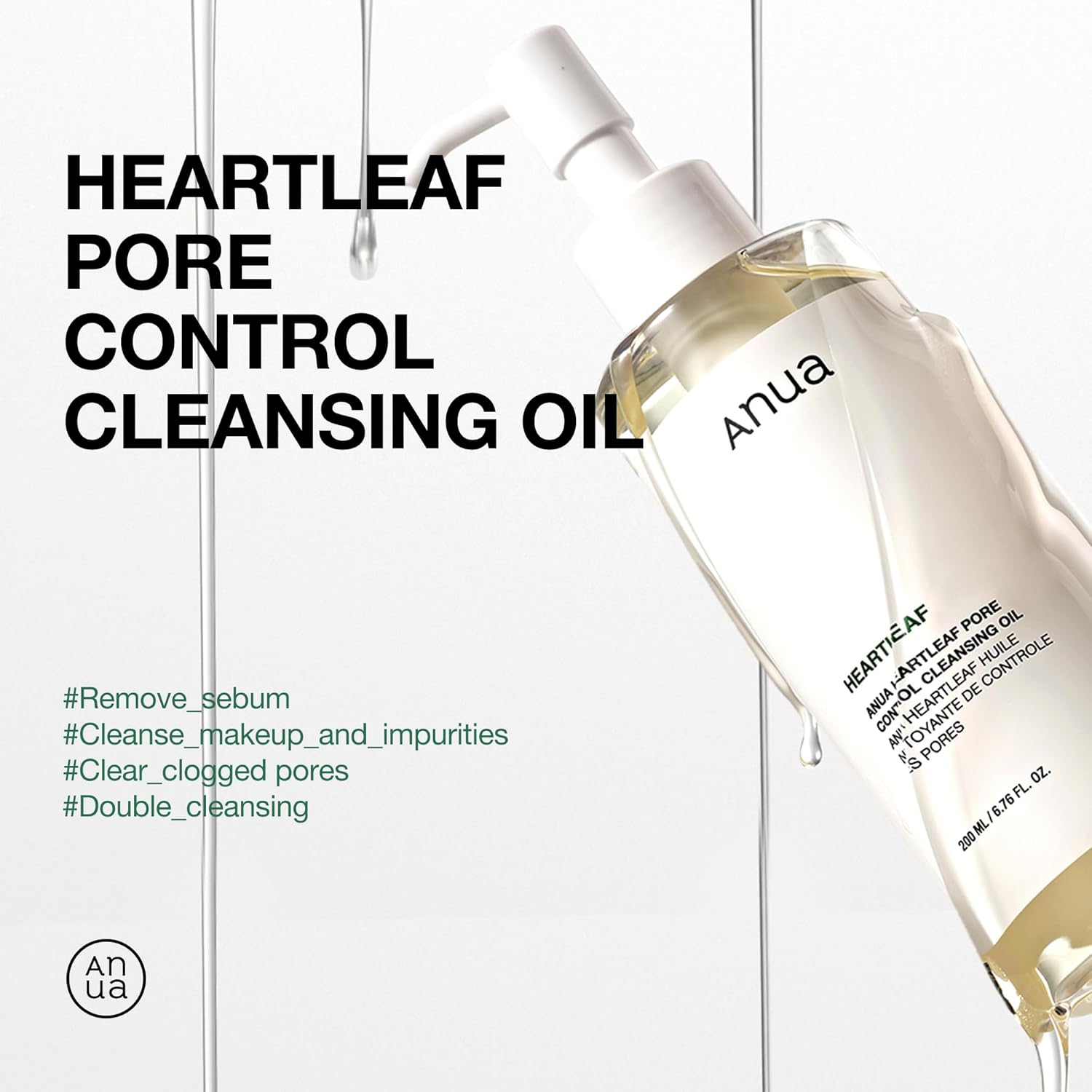 Anua 3 - Step Glass Skin Beginner Set, Oil Cleanser and Face Wash with Facial Serum, Double Cleansing Daily Routine with Niacinamide, Korean Skin Care Set - Dealqueen