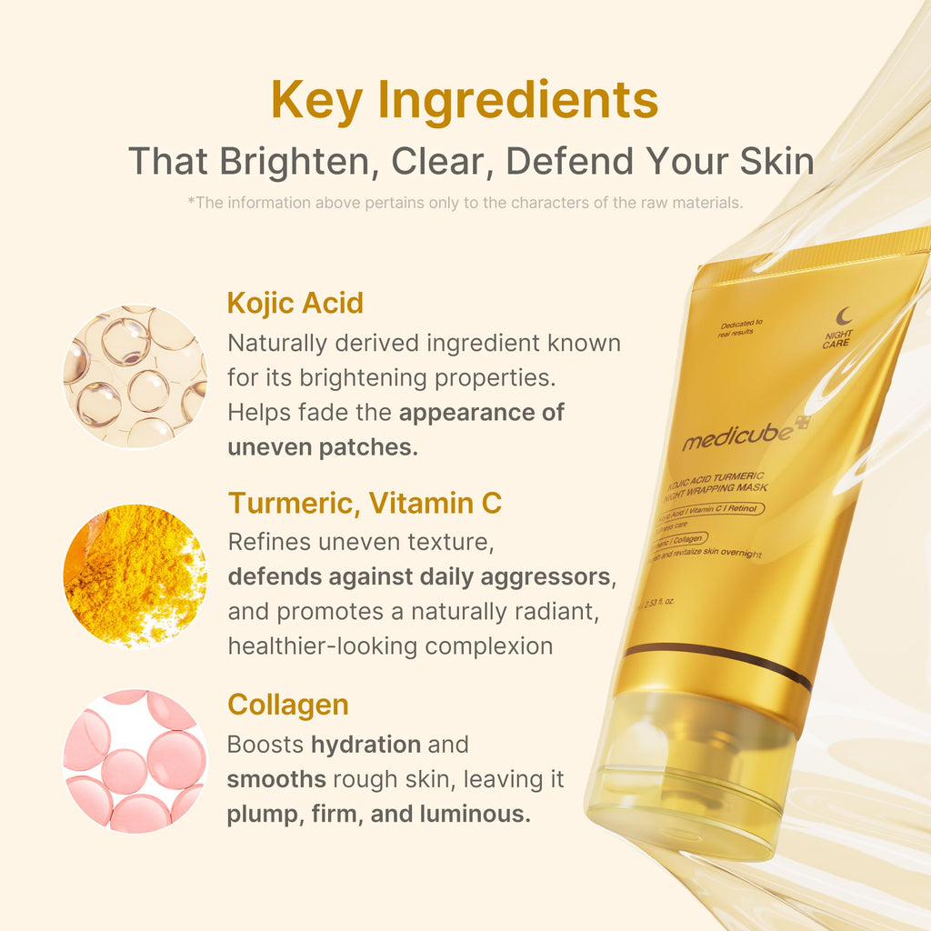 medicube Wrapping Mask Collagen Overnight Peel Off Facial Mask | Elasticity & Hydration Care, Reduces Sagging & Dullness | Hydrolyzed Collagen For Glowing Skin | Korean Skin Care, 2.53 fl.oz - Dealqueen