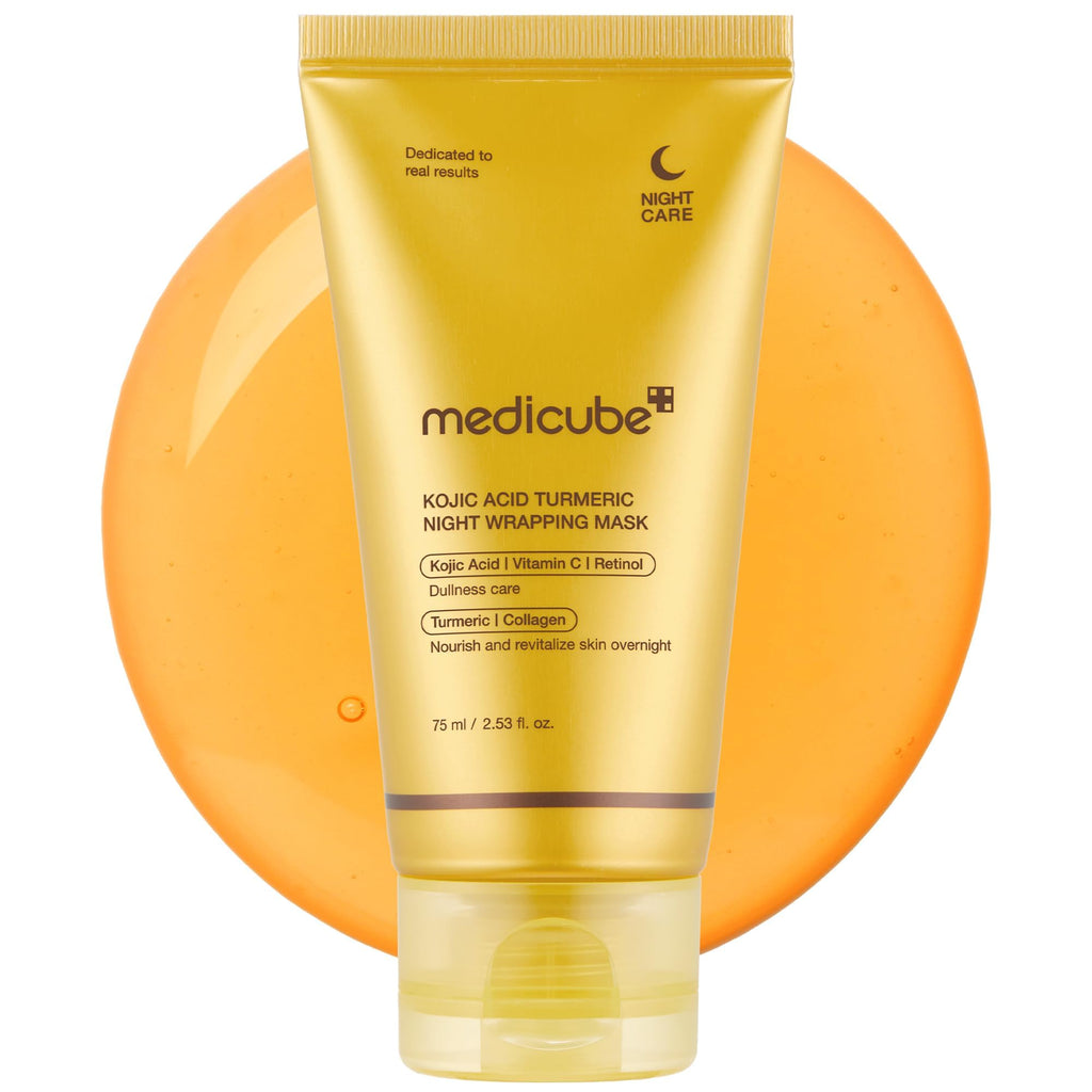medicube Wrapping Mask Collagen Overnight Peel Off Facial Mask | Elasticity & Hydration Care, Reduces Sagging & Dullness | Hydrolyzed Collagen For Glowing Skin | Korean Skin Care, 2.53 fl.oz - Dealqueen