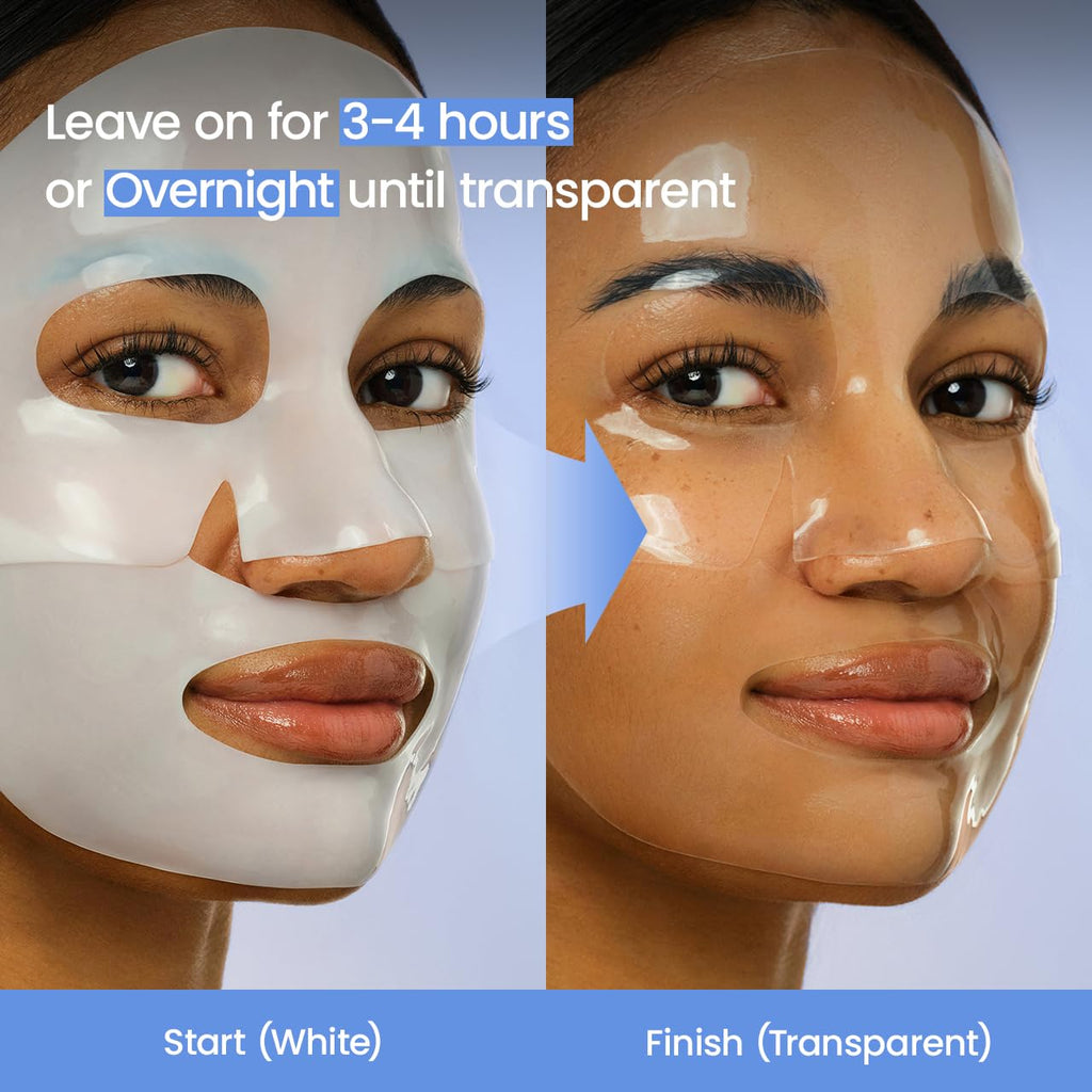 BIODANCE Bio - Collagen Real Deep Mask, Hydrating Overnight Hydrogel Face Mask, Pore Minimizing, Elasticity, Plumping, Travel Essentials & Self Care Gifts for Women, Korean Skin Care | 1.19oz(34g) x 4ea - Dealqueen