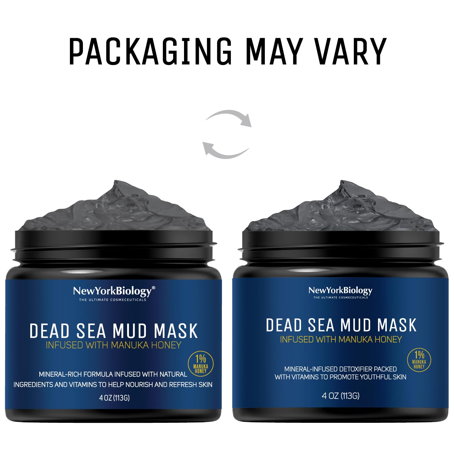 New York Biology Dead Sea Mud Mask for Face and Body | Spa Quality Pore Refiner for Oily Skin | Natural Skincare for Women & Men | Tighten Skin for A Healthier Complexion | 8.8 oz - Dealqueen
