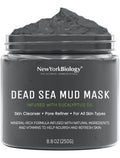 New York Biology Dead Sea Mud Mask for Face and Body | Spa Quality Pore Refiner for Oily Skin | Natural Skincare for Women & Men | Tighten Skin for A Healthier Complexion | 8.8 oz - Dealqueen