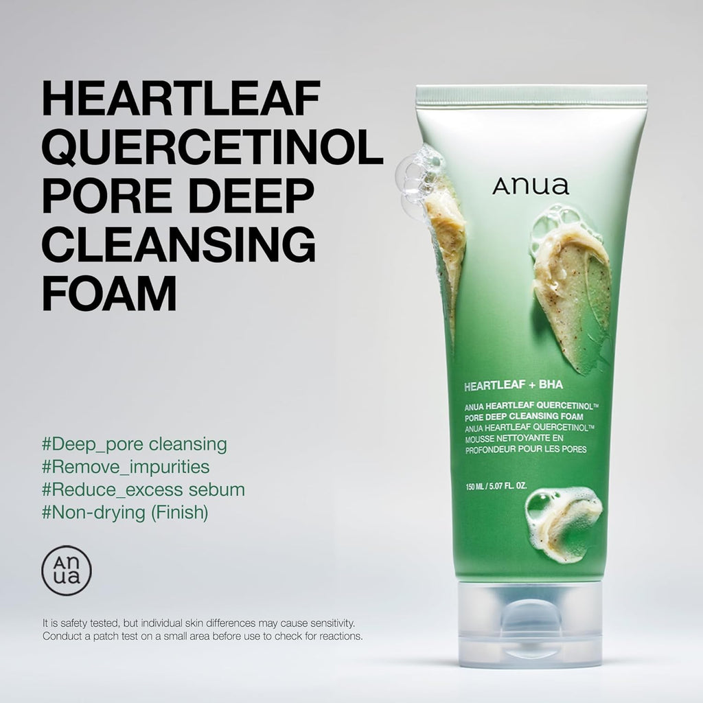 Anua 3 - Step Glass Skin Beginner Set, Oil Cleanser and Face Wash with Facial Serum, Double Cleansing Daily Routine with Niacinamide, Korean Skin Care Set - Dealqueen
