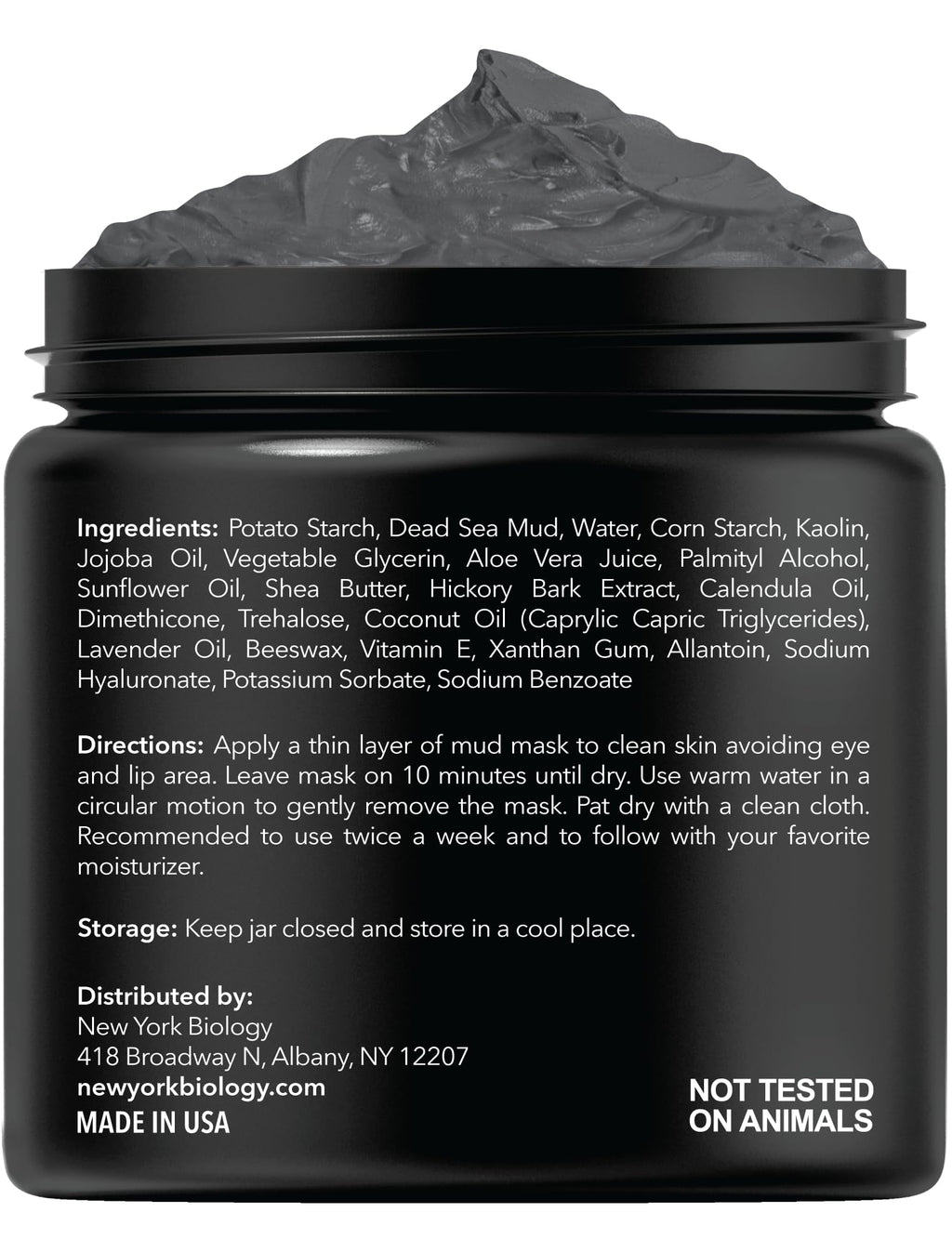 New York Biology Dead Sea Mud Mask for Face and Body | Spa Quality Pore Refiner for Oily Skin | Natural Skincare for Women & Men | Tighten Skin for A Healthier Complexion | 8.8 oz - Dealqueen