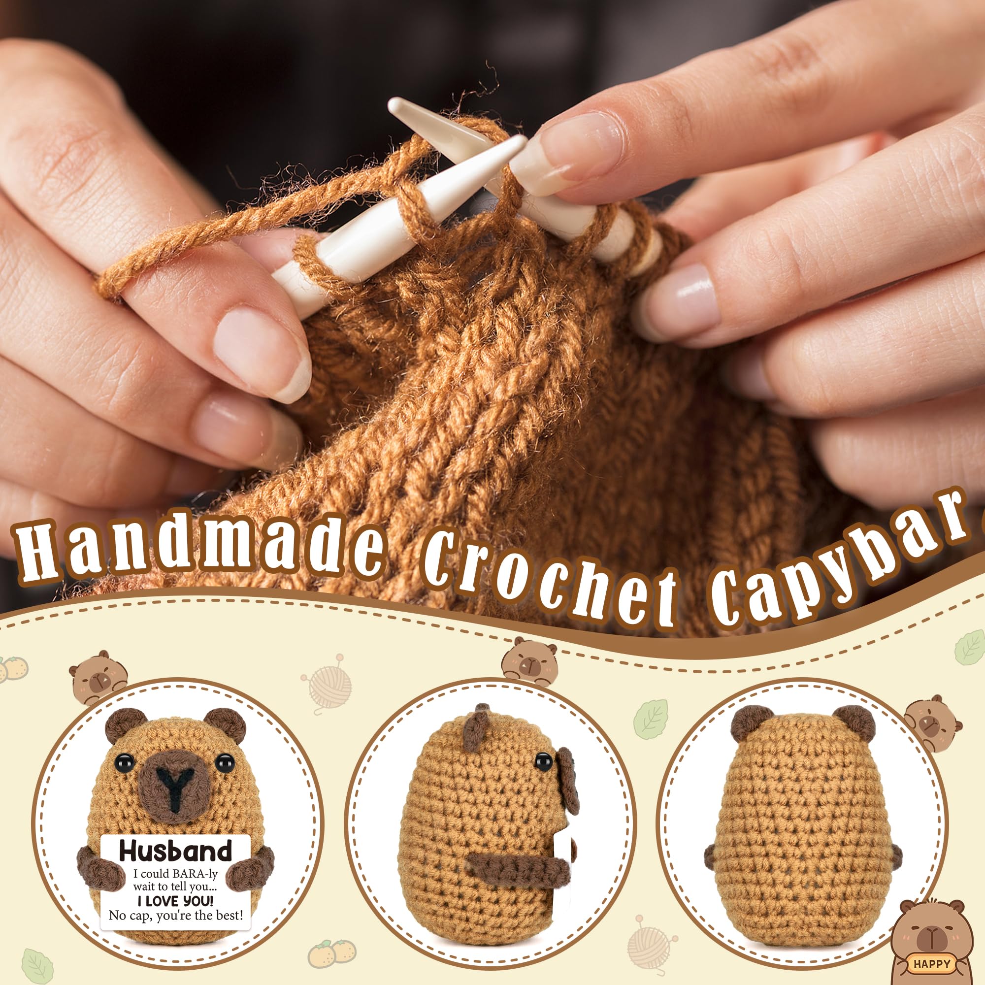 Graduation Gift for Him Her 2026 College Graduation Gifts for Women Men Boys Girls Graduates Gift for Kindergarten Preschool High School Masters Degree Grad Gift Handmade Crochet Graduation Capybara - Dealqueen