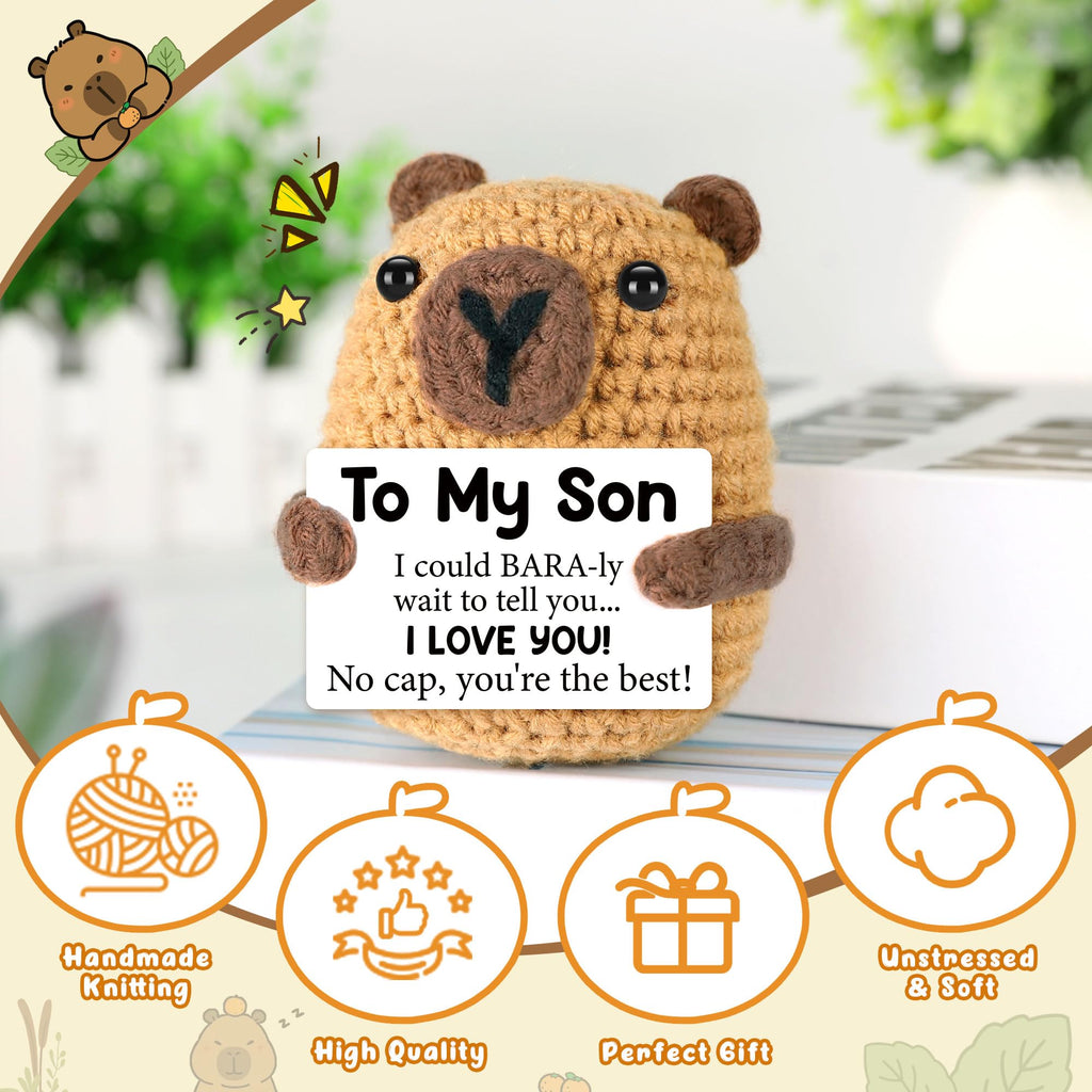 Graduation Gift for Him Her 2026 College Graduation Gifts for Women Men Boys Girls Graduates Gift for Kindergarten Preschool High School Masters Degree Grad Gift Handmade Crochet Graduation Capybara - Dealqueen
