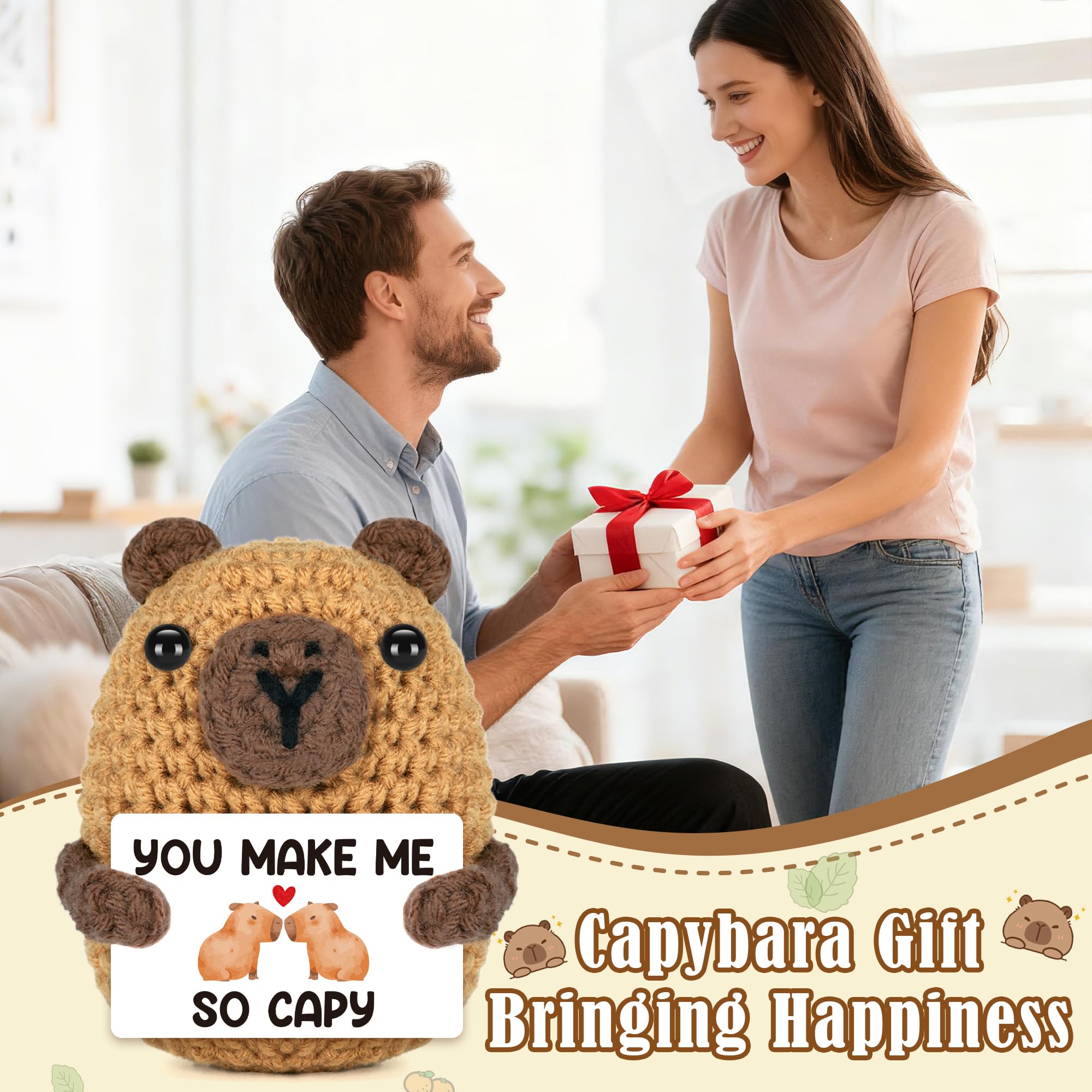 Graduation Gift for Him Her 2026 College Graduation Gifts for Women Men Boys Girls Graduates Gift for Kindergarten Preschool High School Masters Degree Grad Gift Handmade Crochet Graduation Capybara - Dealqueen