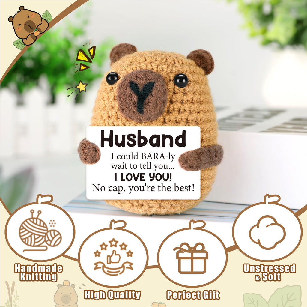 Graduation Gift for Him Her 2026 College Graduation Gifts for Women Men Boys Girls Graduates Gift for Kindergarten Preschool High School Masters Degree Grad Gift Handmade Crochet Graduation Capybara - Dealqueen