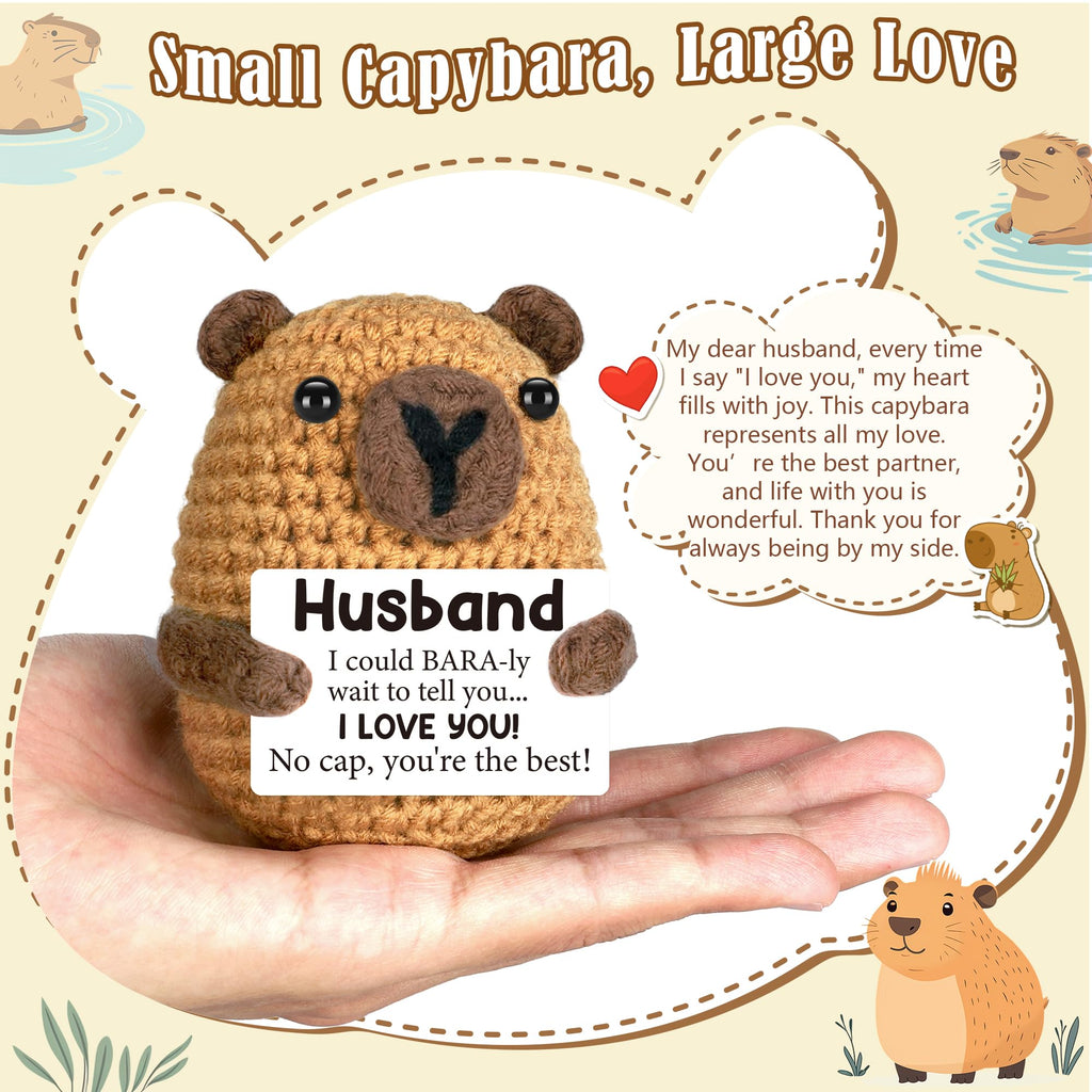 Graduation Gift for Him Her 2026 College Graduation Gifts for Women Men Boys Girls Graduates Gift for Kindergarten Preschool High School Masters Degree Grad Gift Handmade Crochet Graduation Capybara - Dealqueen