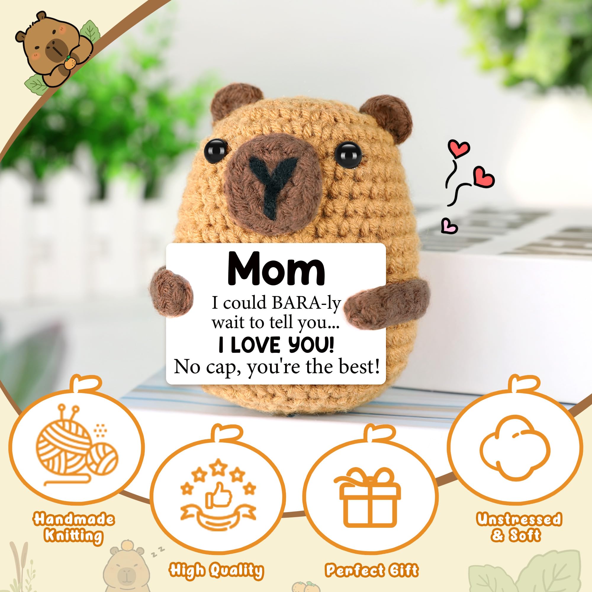 Graduation Gift for Him Her 2026 College Graduation Gifts for Women Men Boys Girls Graduates Gift for Kindergarten Preschool High School Masters Degree Grad Gift Handmade Crochet Graduation Capybara - Dealqueen