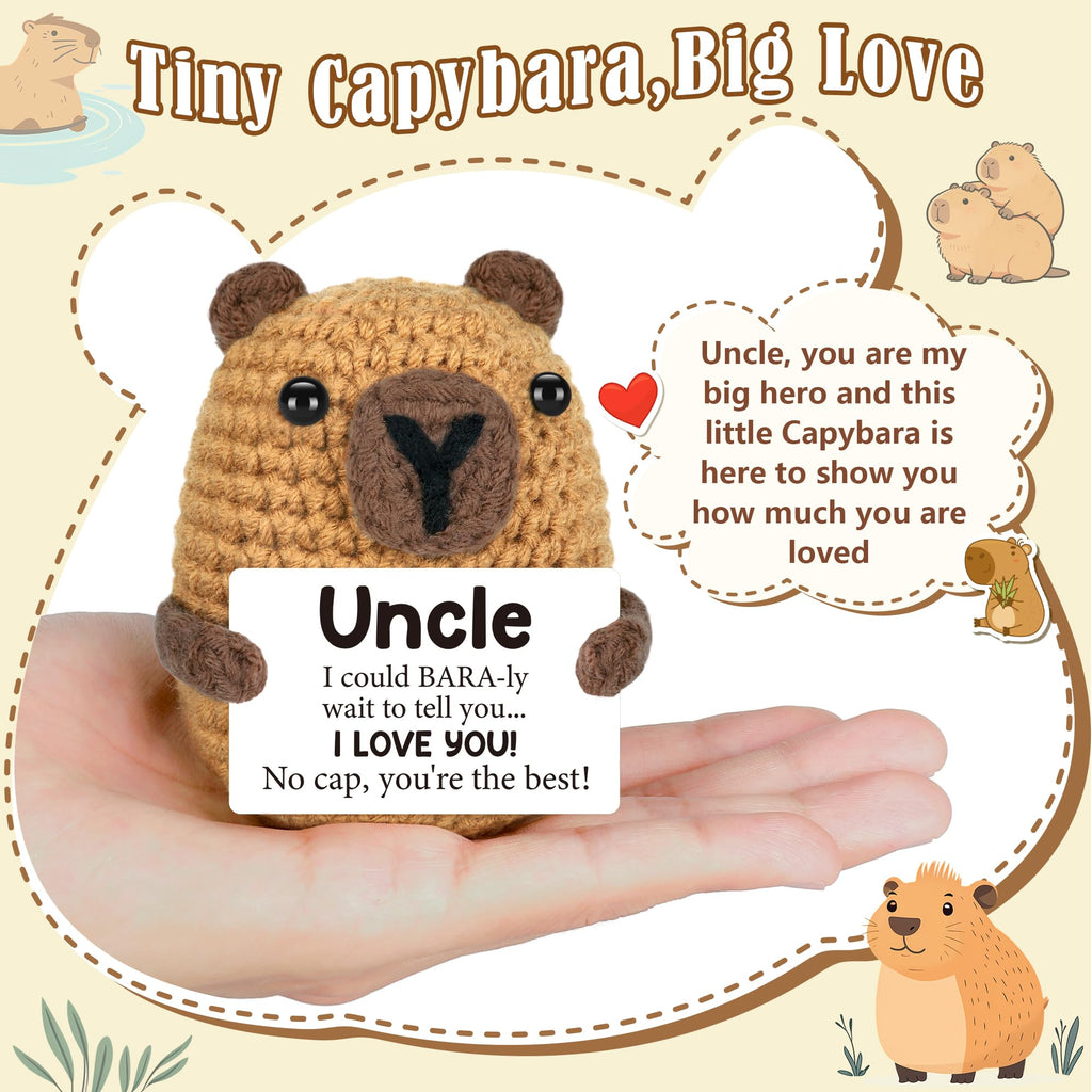Graduation Gift for Him Her 2026 College Graduation Gifts for Women Men Boys Girls Graduates Gift for Kindergarten Preschool High School Masters Degree Grad Gift Handmade Crochet Graduation Capybara - Dealqueen