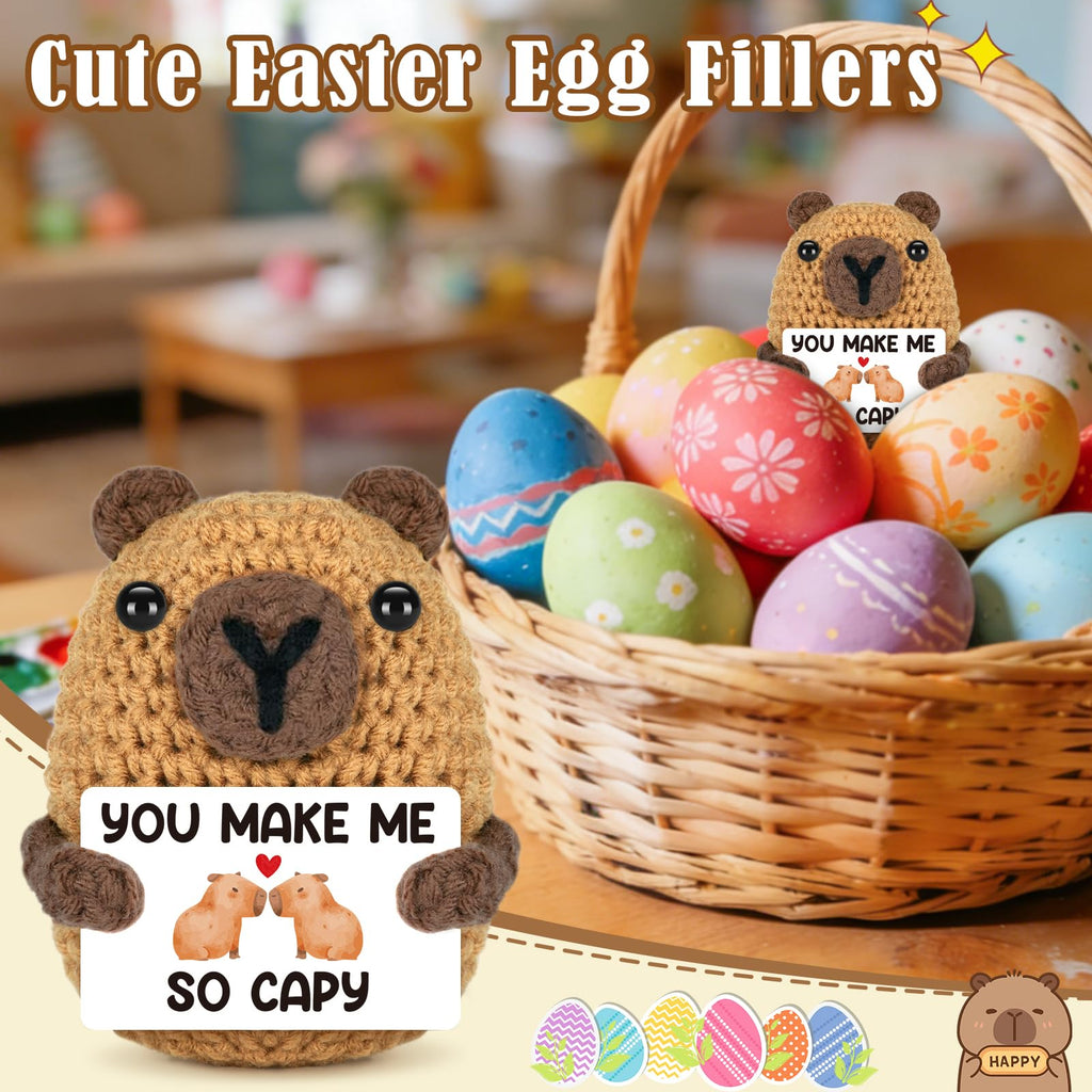 Graduation Gift for Him Her 2026 College Graduation Gifts for Women Men Boys Girls Graduates Gift for Kindergarten Preschool High School Masters Degree Grad Gift Handmade Crochet Graduation Capybara - Dealqueen