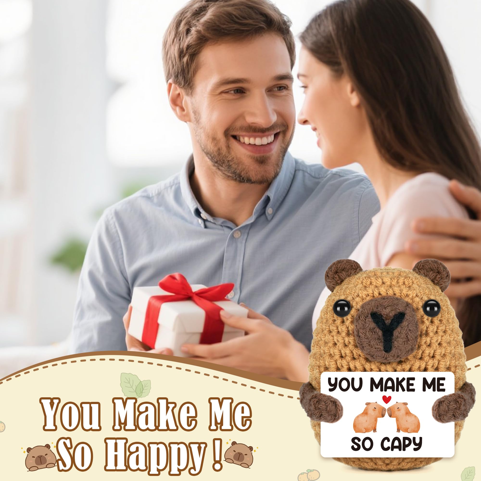 Graduation Gift for Him Her 2026 College Graduation Gifts for Women Men Boys Girls Graduates Gift for Kindergarten Preschool High School Masters Degree Grad Gift Handmade Crochet Graduation Capybara - Dealqueen