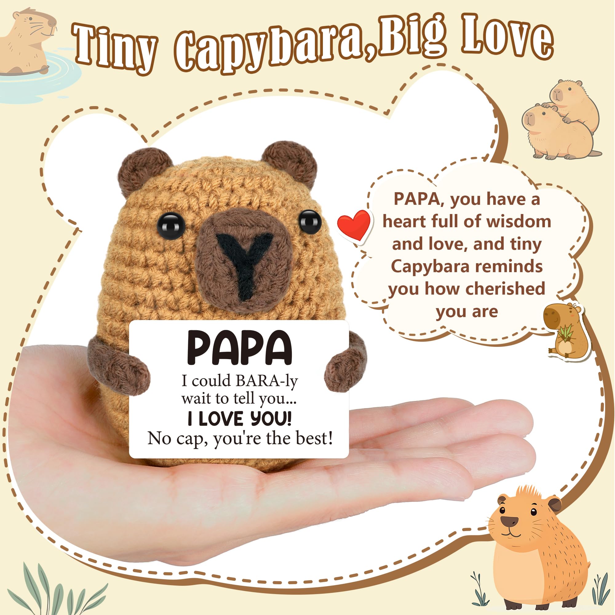 Graduation Gift for Him Her 2026 College Graduation Gifts for Women Men Boys Girls Graduates Gift for Kindergarten Preschool High School Masters Degree Grad Gift Handmade Crochet Graduation Capybara - Dealqueen