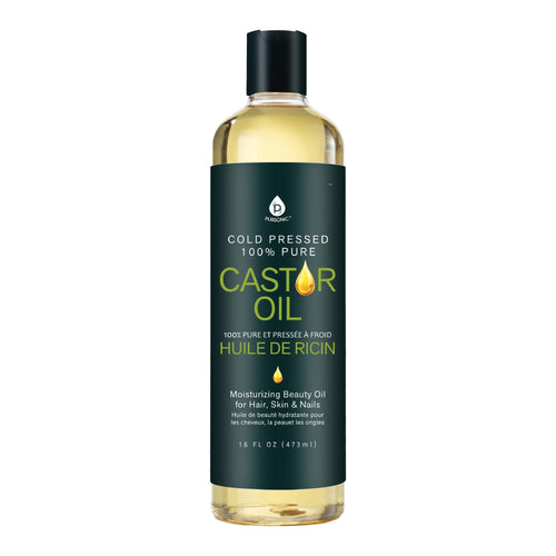 100% Pure Cold Pressed Castor Oil 16 Oz - Dealqueen