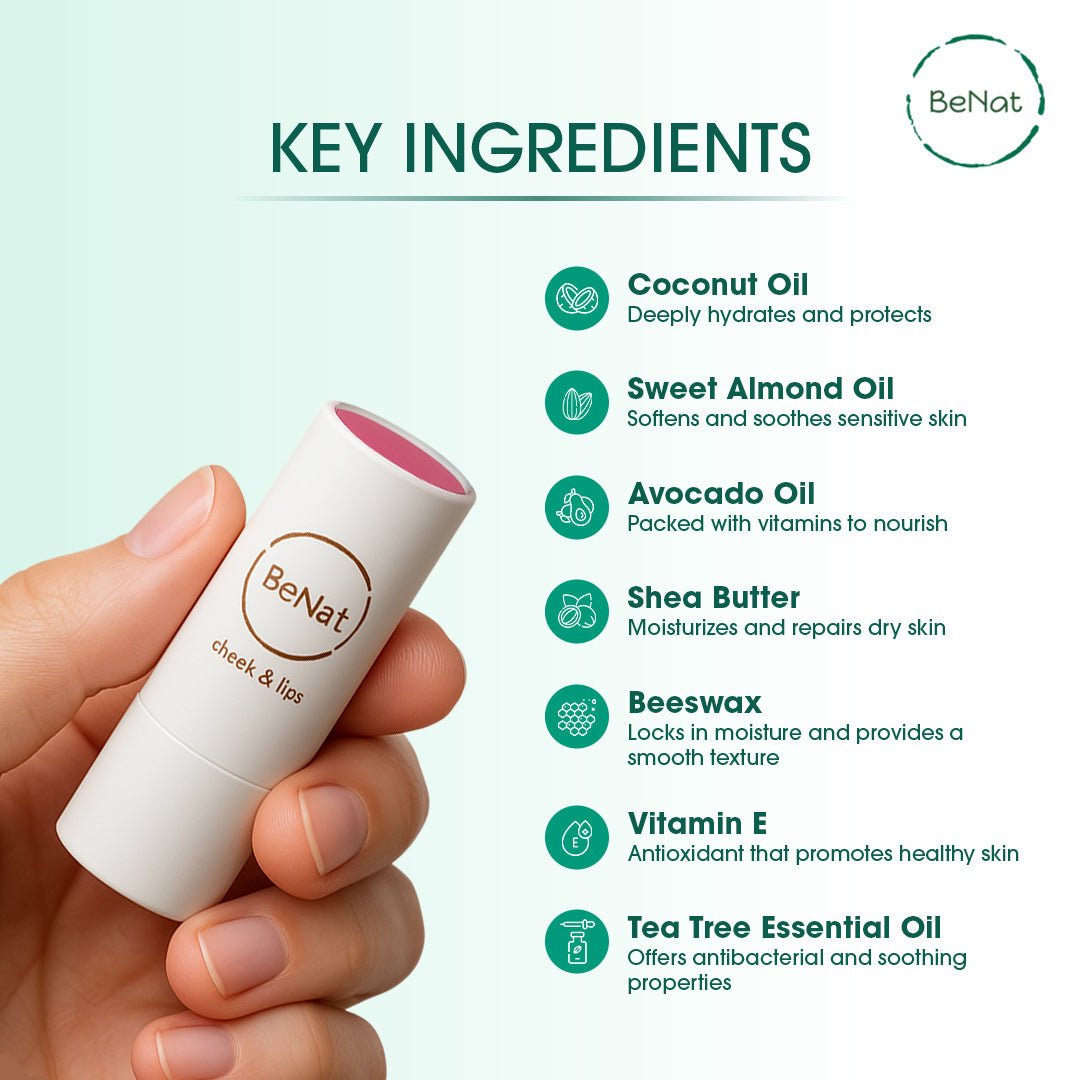Lip & Cheek Bloom. 2 in 1 Natural Lipstick for Vibrant Color. - Dealqueen