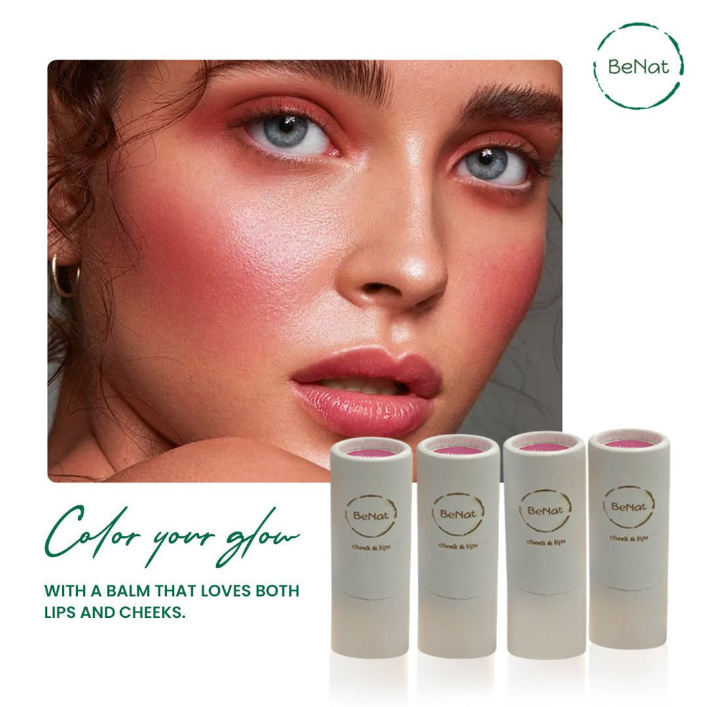 Lip & Cheek Bloom. 2 in 1 Natural Lipstick for Vibrant Color. - Dealqueen