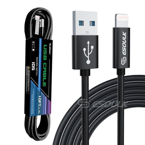 10FT USB Cable For IPhone XS/XR/XS MAX 1.7A - Dealqueen