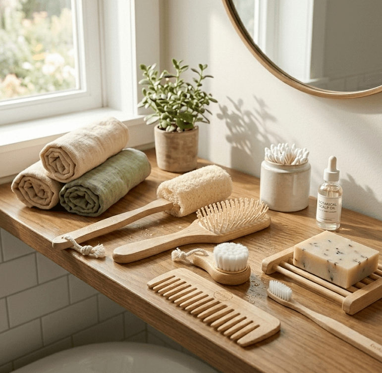Zero - Waste Bath Accessories Bundle - Dealqueen