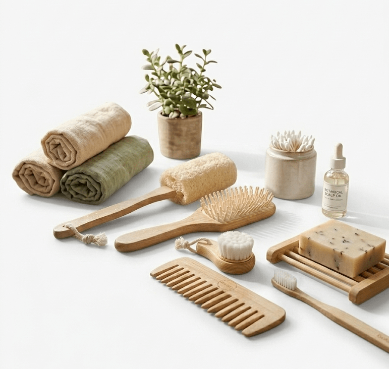 Zero - Waste Bath Accessories Bundle - Dealqueen