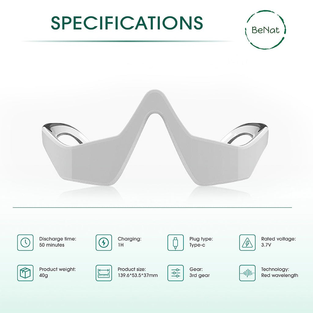 Under - Eye Red Light Therapy Skin Rejuvenation and Relaxation Massager - Dealqueen